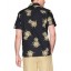 28 Palms Men's Standard-Fit 100% Cotton Hawaiian Shirt, Black Pineapple, X-Small