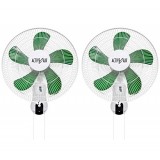(2) HYDROFARM ACF16 Active Air 16" Wall Mountable Oscillating Hydroponic Fans