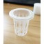 Agarden 1.8" Mesh Net Cup Pots Basket Hydroponics System Supplies Aquaponics Seed Growing Media White Pack of 50