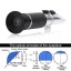 aichose Portable Automatic Temperature Compensation Salinity Refractometer for Aquarium, Hydrometer, 0-100ppt & 1.000-1.070 Salinity Specific Gravity