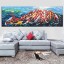 ALENIS Large size Wall Canvas Art Picture Print Abstract Fengshui Koi Fish Lotus Landscape Chinese Painting & Calligraphy Poster