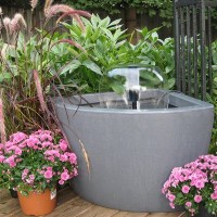 Algreen 35002 Hampton Urban Balcony Deck Pond with 500GPH Pump