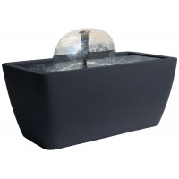 Algreen Manhattan Contemporary Slate Water Feature and Pond, 50-Gallon