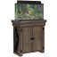 Ameriwood Home Wildwood Aquarium Stand, 20 gallon, Rustic Gray