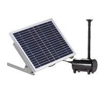 Anself 17V 10W Solar Power Water Pump for Garden Pond Fountains Landscape