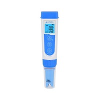 Apera Instruments EC60 Premium Waterproof Conductivity Pocket Tester, ±1% F.S Accuracy, Easy Switch of EC/TDS/Salinity, Replaceable BPB Sensor