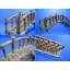 Bamboo Bridge (L) resin Aquarium Ornament Decor 6.77"x1.5"x 2.36" cones cave pet