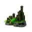 Towers Castle Cave 8.8" Aquarium Ornament Decor resin Fort Bunker house Building