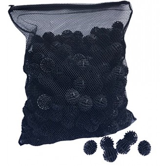 Aquatic Experts Bio Balls Filter Media with Mesh Bag - 300 Count - 1.5 Inch Large Bio Ball for Pond Filter with Mesh Bag - Perfect Bio Balls For Po...