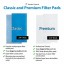 Aquatic Experts Classic Bonded Aquarium Filter Pad -12 Inches by 72 Inches by .75 Inch - Blue and White Aquarium Filter Media Roll Bulk Can Be Cut ...