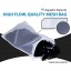 Large Aquarium Mesh Media Filter Bags - High Flow 500 micron - 3 pack - 8" by 12" with Drawstrings for Activated Carbon - Reusable Fish Tank Charco...