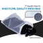 Small Aquarium Mesh Media Filter Bags - High Flow 500 micron - 4 pack - 3" by 8" with Drawstrings for Activated Carbon - Reusable Fish Tank Charcoa...