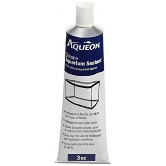 Aqueon Silicone Aquarium Sealant, Black, 3-Ounce