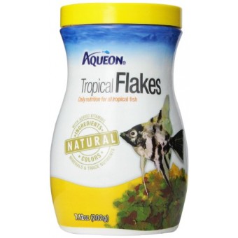 Aqueon Tropical Flakes Fish Food, 7.12-Ounce