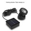 Solar LED Landscape Spotlight,Waterproof 6 LEDs Pond Light Underwater Light Adjustable Lighting Angle,Security Lighting Dark Sensing Auto On/Off fo...