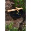 Bamboo Fountain with Pump Large 18 Inch Three Arm Style, Indoor or Outdoor Fountain, Natural, Split Resistant Bamboo, Combine with Any Container to...