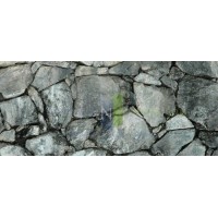 Dark Silver Rock / Stone Aquarium Background 18" x 48" / 55 FGallon / Rocky Fish Tank Background