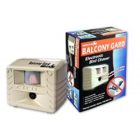 Bird-X Balcony Gard Ultrasonic Bird Repeller keeps birds away from small areas like balconies, decks and small yards with silent-to-humans, ultraso...