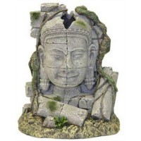 Blue Ribbon Exotic Environments Ancient Stone Head Ruin Aquarium Ornament