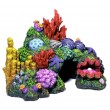 Blue Ribbon Exotic Environments Australian Barrier Reef with Clam Aquarium Ornament, Ex Small, 6-Inch by 4-Inch by 4-1/2-Inch
