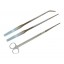 BLUETTEK Stainless Steel Aquarium Tank Aquatic Plant Tools Sets Aquarium Aquascaping Kit (3-Tool Set)