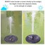 BOBOO Solar Fountain Pump,Free Standing Solar Powered Bird Bath Fountain Water Pump,1.4W Solar Outdoor Floating Fountain Pump Kit,for Garden, Pool,...