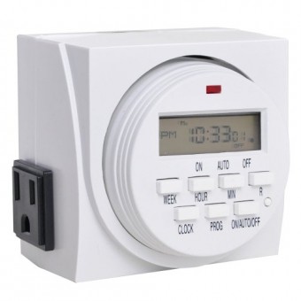 Reptile Digital Program Timer; 7-day, dual-outlet