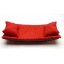 Chaise Lounge for Bearded Dragons, Red Crackle fabric