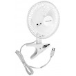 Comfort Zone 6 Inch Clip-On Fan | Great for Table Tops, Night Stands and anywhere you need Light