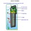 COODIA Internal UV Sterilizer Filter Aquarium Tank UV Light Submersible Ultraviolet Disinfection Pump (5W-130GPH)