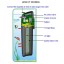 COODIA Internal UV Sterilizer Filter Aquarium Tank UV Light Submersible Ultraviolet Disinfection Pump (5W-130GPH)