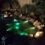 COODIA Solar Powered Underwater Night Light 3 Submersible RGB Lamps Color Changing Landscape Spotlight for Garden Pool Pond Outdoor Decoration