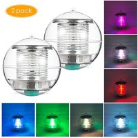 Coquimbo Solar Floating Light Pond Light Waterproof ABS Plastic with Color Changing LED Solar Pool Light Globe Night Light Lamp for Garden Swimming...