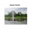 Custom Pro 10,000 GPH Floating Water Fountain for Ponds and Lakes - 1 HP - 4 Spray Patterns - Beautifies and Aerates - Durable 32 Inch Fountain Float