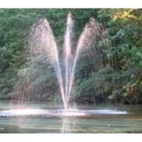 Custom Pro FT 3500 Floating Pond and Lake Fountain Complete Kit - Powerful Pump, 4 Spray Styles, 100 Foot Cord and More - Easy to Assemble