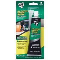 Dap 00688 All-Purpose Adhesive Sealant, 100% Silicone, 2.8-Ounce Tube