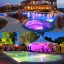 Swimming Pool Lights Floating Underwater LED Pond Lights for Hot Tub, Baby Bathtub, Fountain, Disco Pool Party or Pond Decorations - 7 Modes, Water...