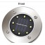 DEBON Solar Underground Light Solar Outdoor Ground Lights, 8 LED Waterproof Sensing Lawn Light Auto On/Off Landscape Pond Powered Light for Pool,Ba...