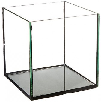 Deep Blue Professional ADB11441 Rimless Cube Aquarium Glass Tank, 8 by 8 by 8-Inch