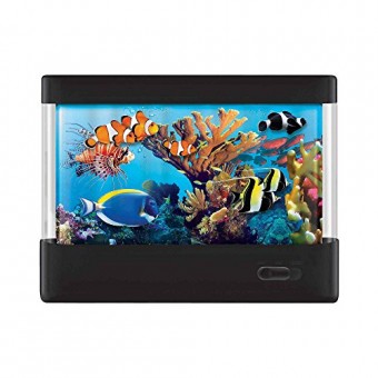 Discovery Kids Animated Tropical Fish Marine Aquarium Lamp With Auto Shut Off