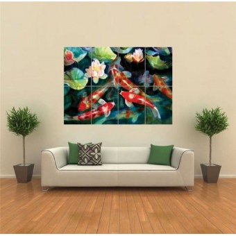 Doppelganger33LTD WATER FISH POND KOI CARP NEW GIANT ART PRINT POSTER G1530