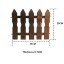 DREAMER.U DIY Reptile Landscaping Carbonized wooden fence Crafts Wood Picket Fence for Tortoise Turtle Amphibious tank Small Animals (10 pieces)