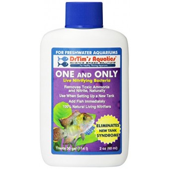 DrTim's Aquatics One & Only Live Nitrifying Bacteria for Cycling Aquaria, Fresh Water, 2-Ounce