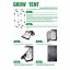 ECO-WORTHY 32"X32"X63" Mylar Hydroponics Grow Tent for Indoor Plant Growing