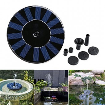 Eco friendly Solar Power Water Pump Novelty Fountain Birdbath Outdoor Garden Plant Watering Auto Operate for Home Patio Pool Fish Pond Decoration I...