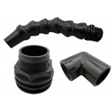 Aquarium Return Fitting Kit - 3/4" Slip/Slip Bulkhead/90 Degree Elbow (AM BRAND)