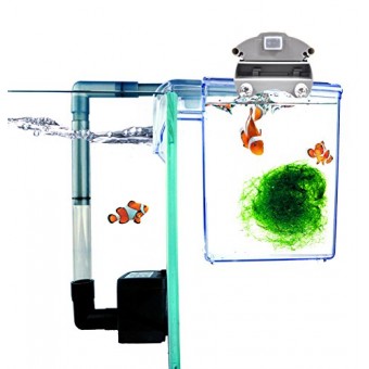 Finnex External Refugium Breeder Hang-on Box Water Pump, Fuge Ray LED