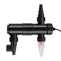 Flexzion 18 Watt UV Sterilizer Light 110V Submersible Water Clarifier Lamp Ultraviolet Filter with Bulb Tube Power Adapter for Aquarium Pond Tank G...