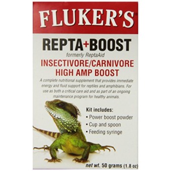 Fluker Labs SFK73030 Insectivore/Carnivore High AMP Boost Reptile Supplement, 50gm