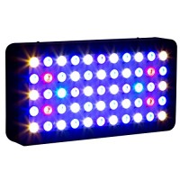 Galaxyhydro Led 55x3w Dimmable 165w Full Spectrum LED Aquarium Light for Reef Coral & Fish